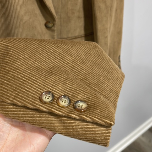 Men’s size 48L corduroy sports blazer jacket two button New England Collection - Picture 5 of 16